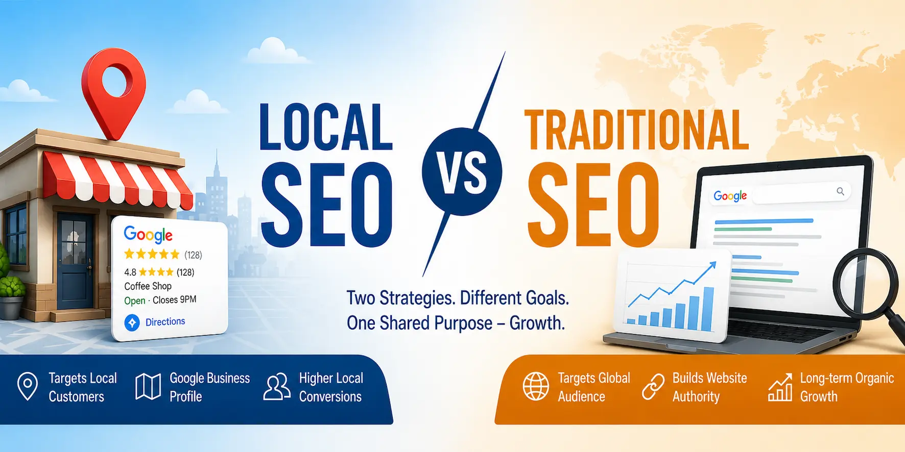 Local SEO vs Traditional SEO key differences explained
